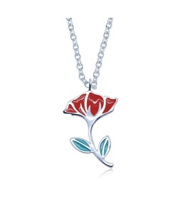 Lightly Flower Silver Necklace SPE-3366 (CO5+CO15)